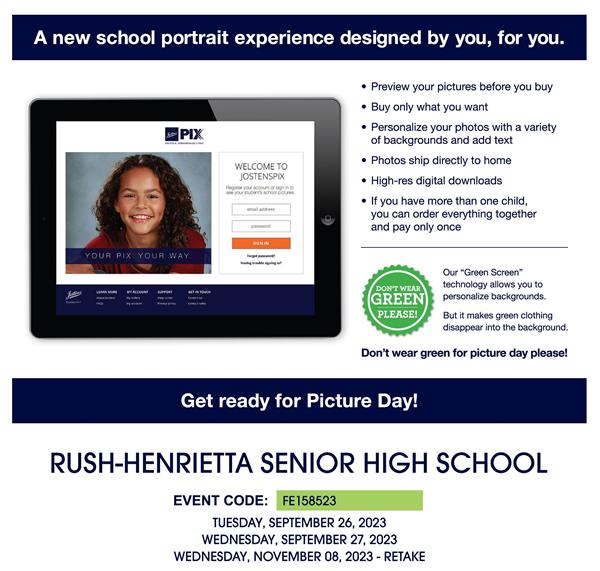  Picture Day Information